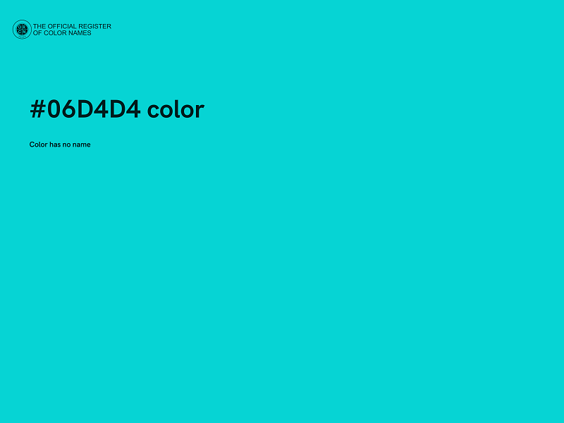 #06D4D4 color image