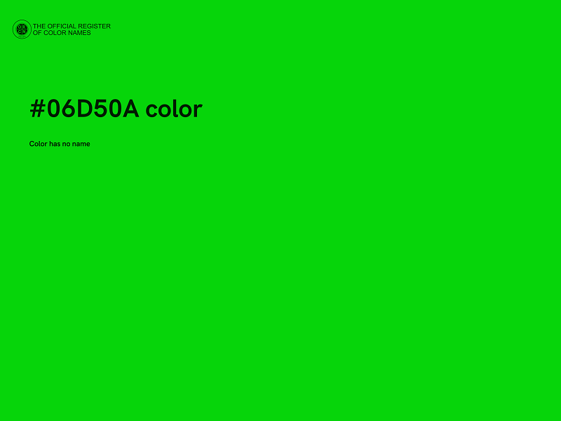 #06D50A color image