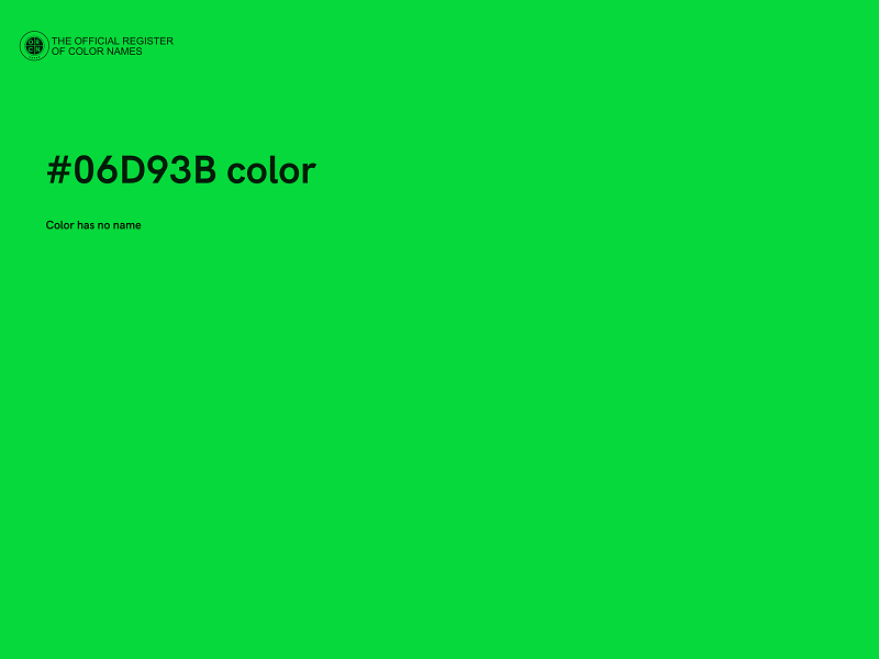 #06D93B color image