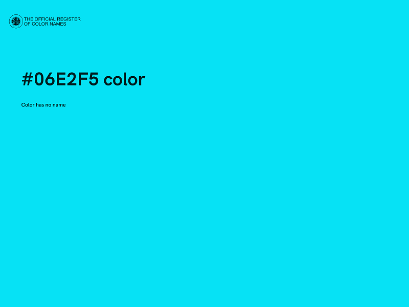 #06E2F5 color image