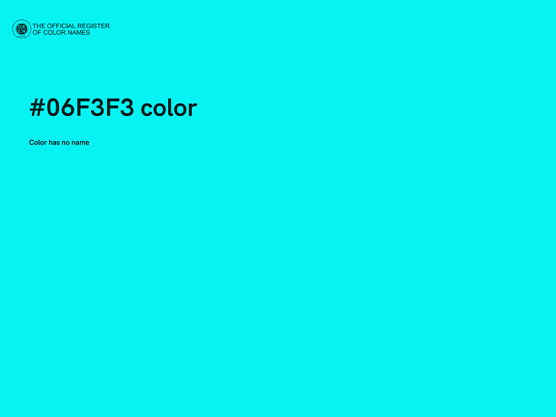 #06F3F3 color image