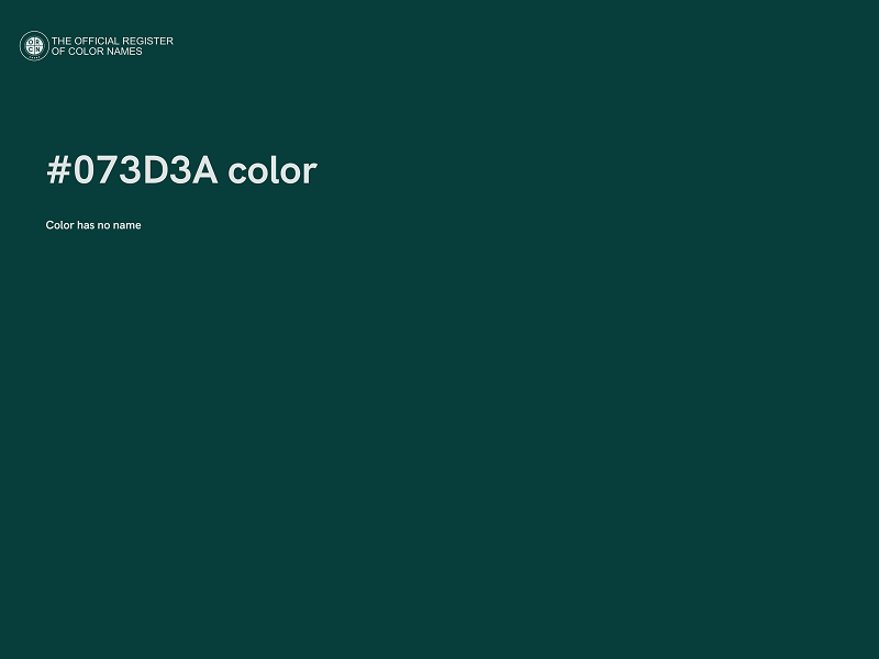 #073D3A color image