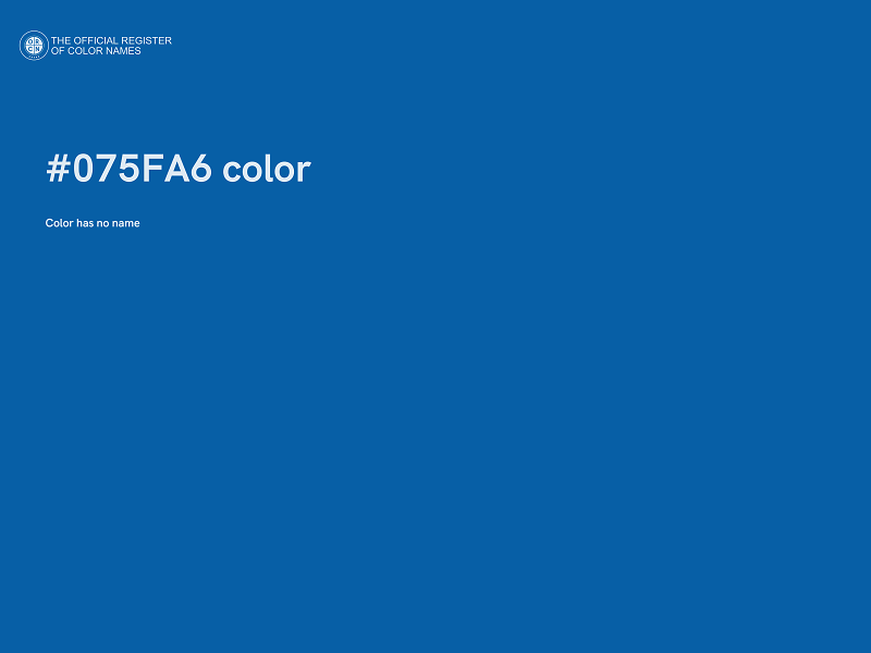 #075FA6 color image