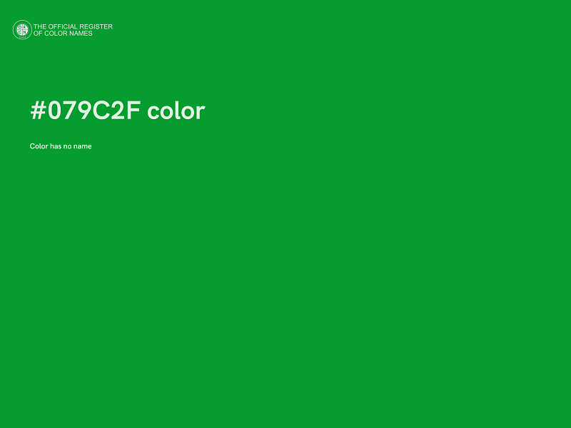 #079C2F color image