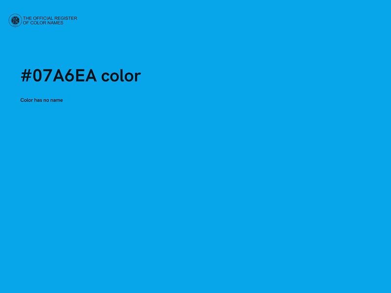 #07A6EA color image