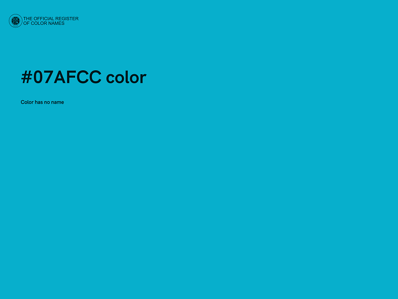 #07AFCC color image