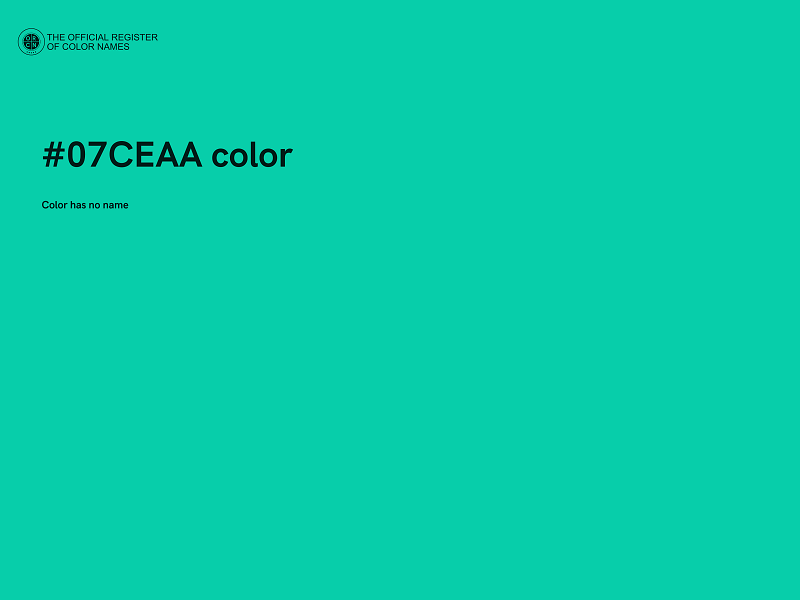 #07CEAA color image