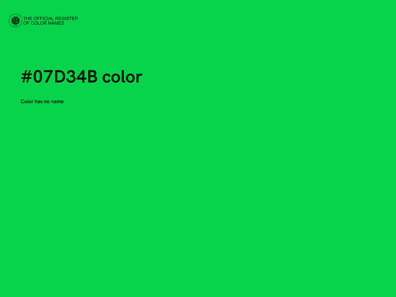 #07D34B color image