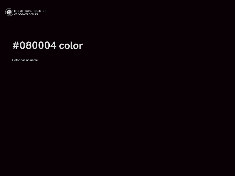 #080004 color image