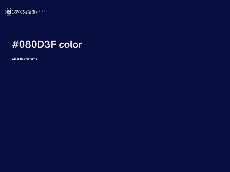 #080D3F color image