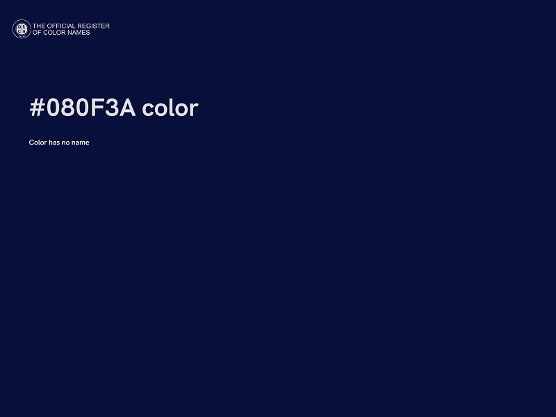 #080F3A color image