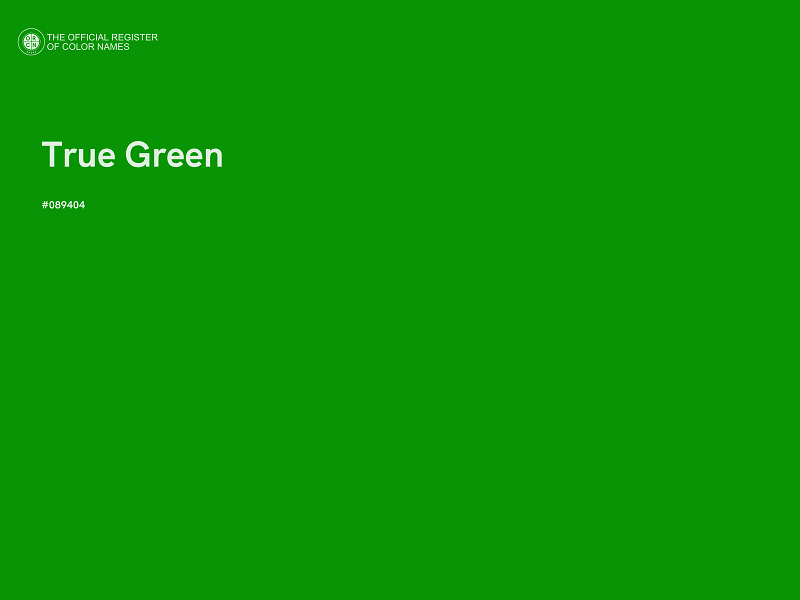 #089404 - True Green color image