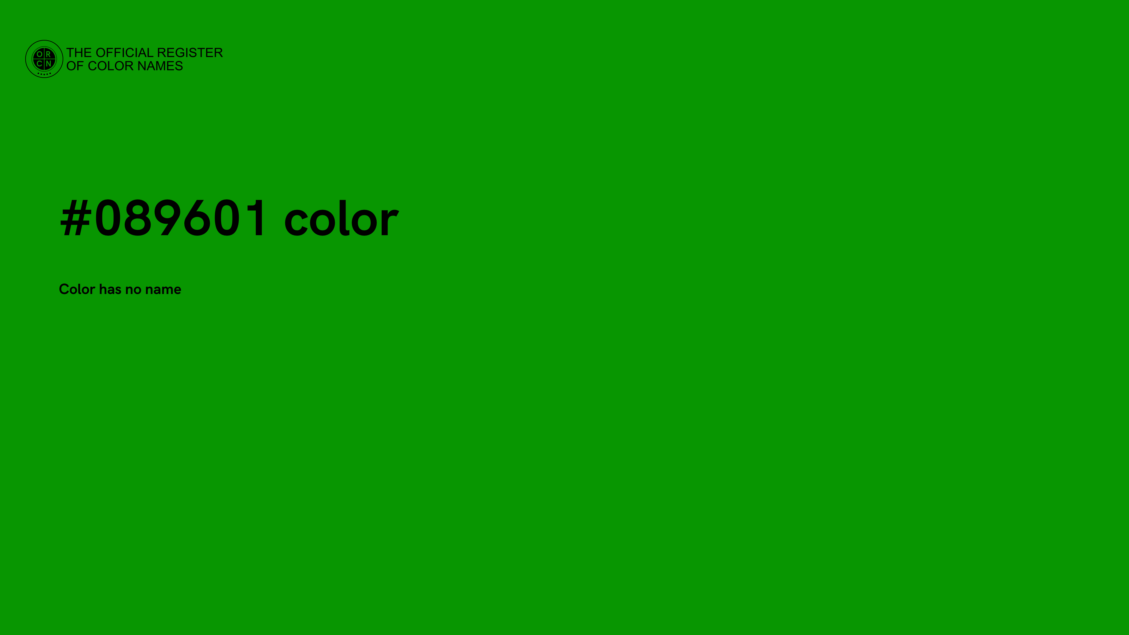 Color 089601 The Official Register Of Color Names