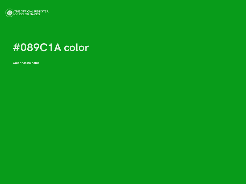 #089C1A color image