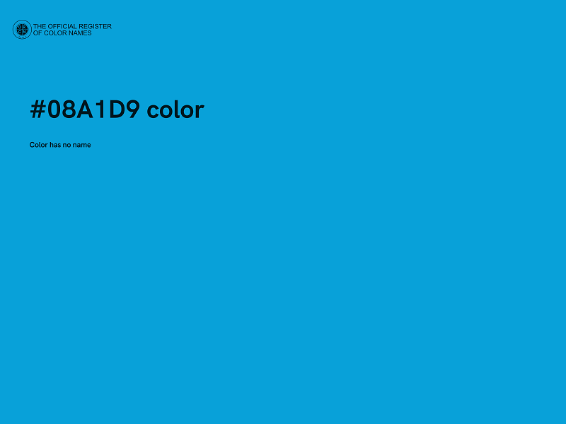 #08A1D9 color image