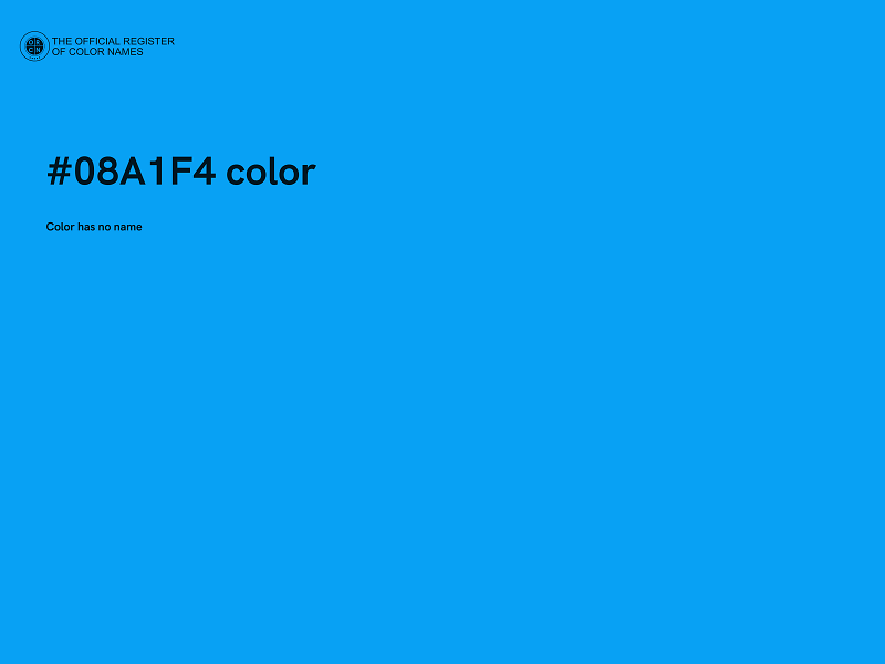 #08A1F4 color image