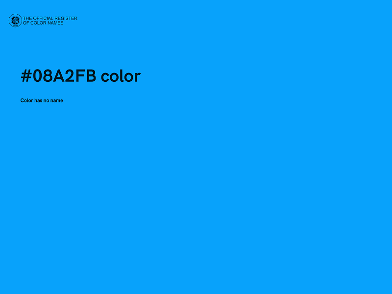 #08A2FB color image