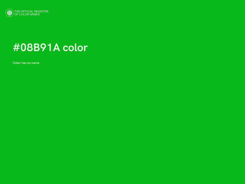 #08B91A color image