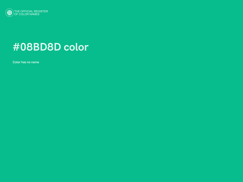 #08BD8D color image