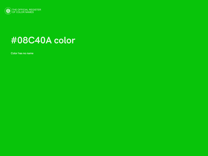 #08C40A color image