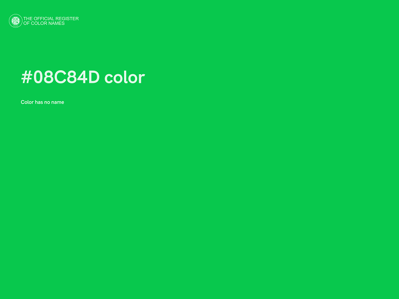 #08C84D color image