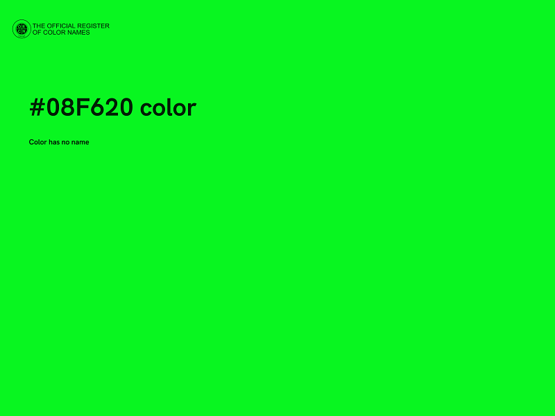 #08F620 color image