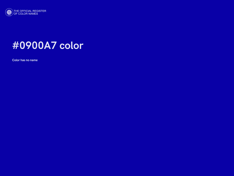 #0900A7 color image