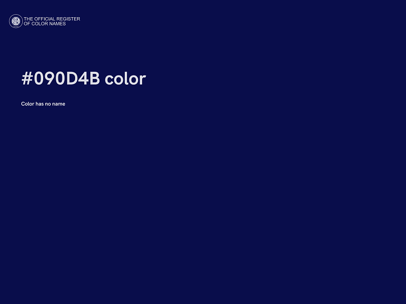 #090D4B color image