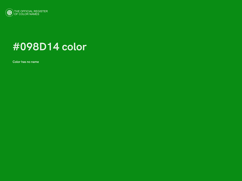 #098D14 color image