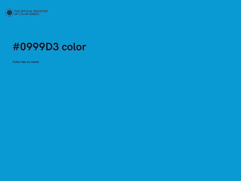 #0999D3 color image