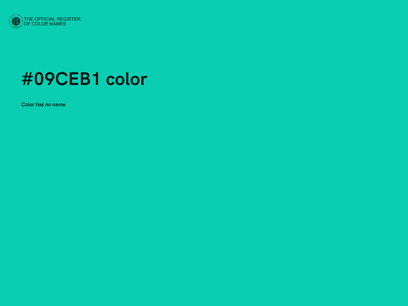 #09CEB1 color image