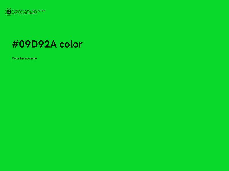 #09D92A color image