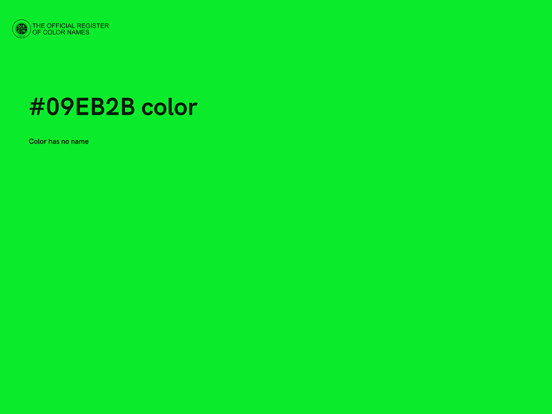 #09EB2B color image