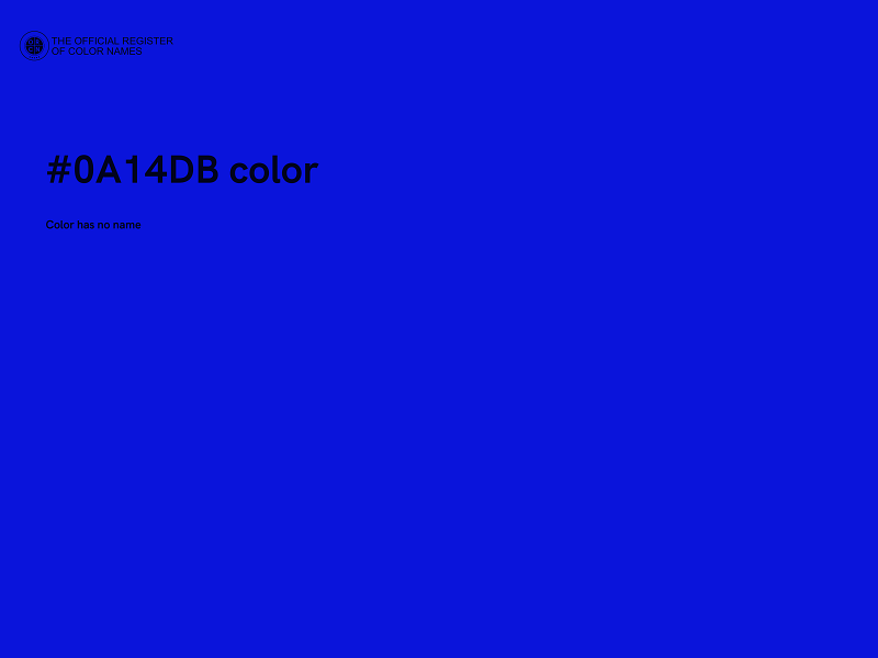 #0A14DB color image