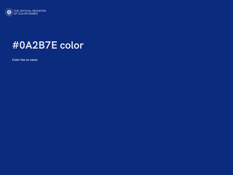 #0A2B7E color image