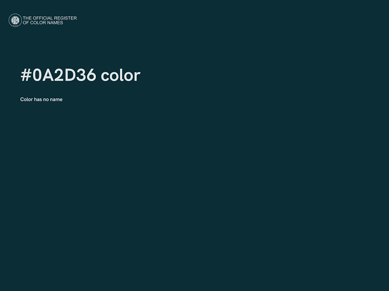 #0A2D36 color image