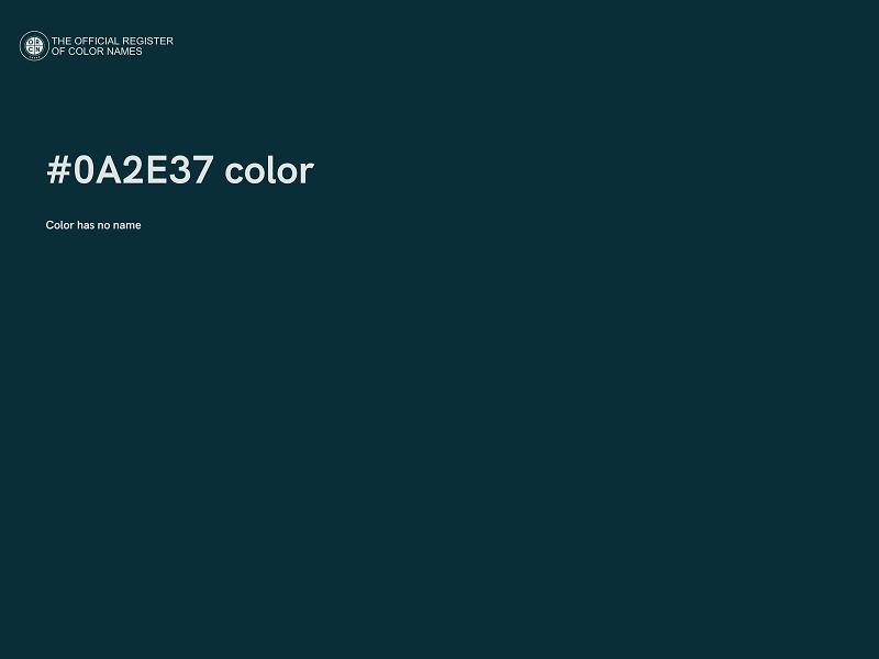 #0A2E37 color image