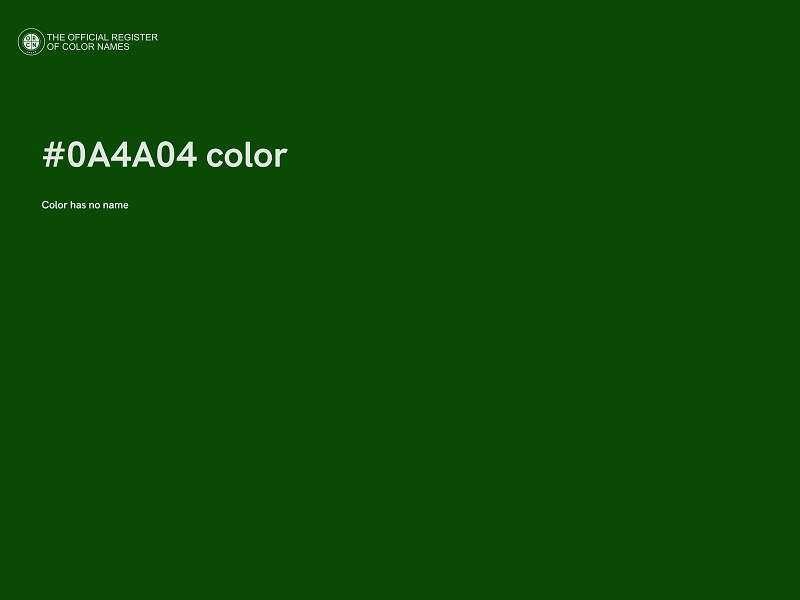 #0A4A04 color image