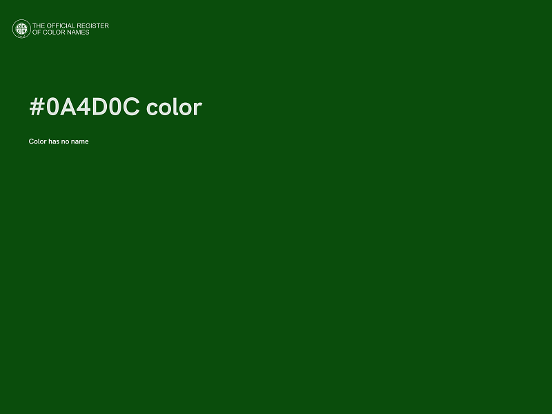 #0A4D0C color image