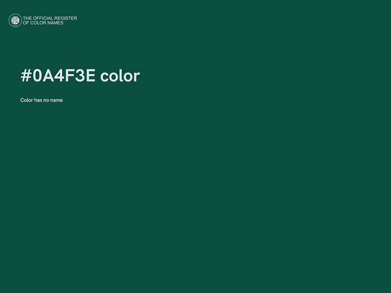 #0A4F3E color image