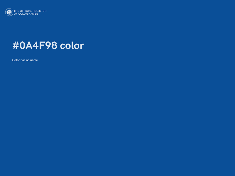 #0A4F98 color image