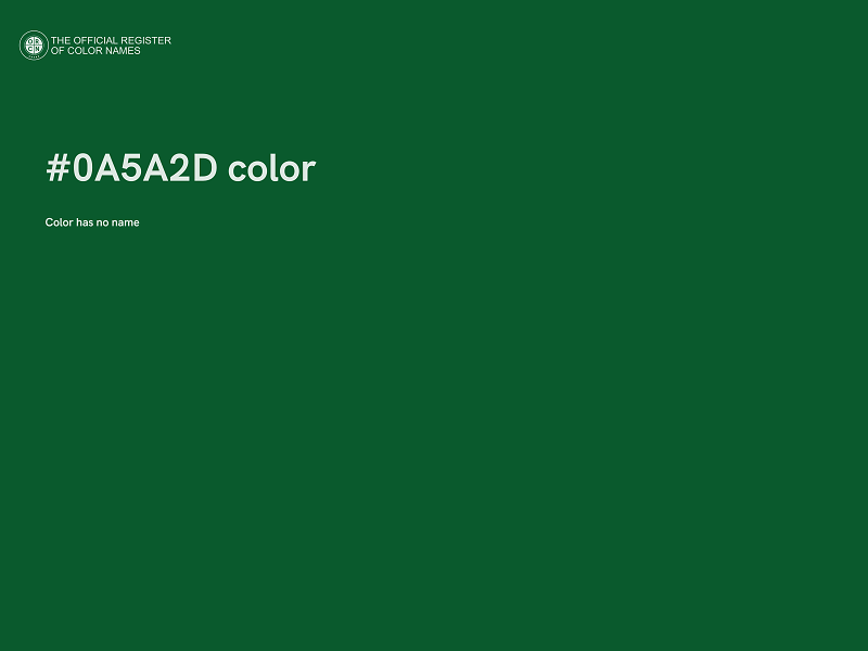 #0A5A2D color image