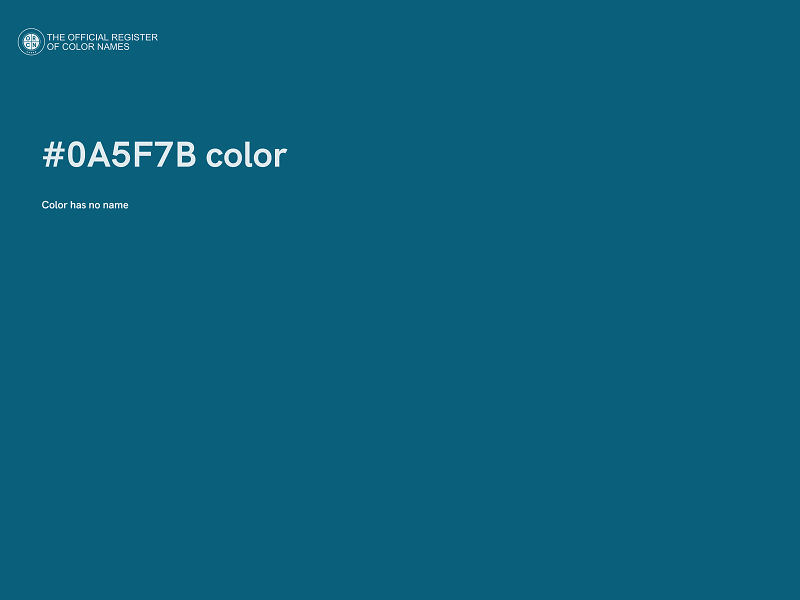 #0A5F7B color image