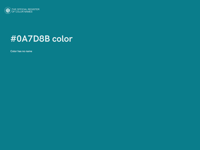 #0A7D8B color image