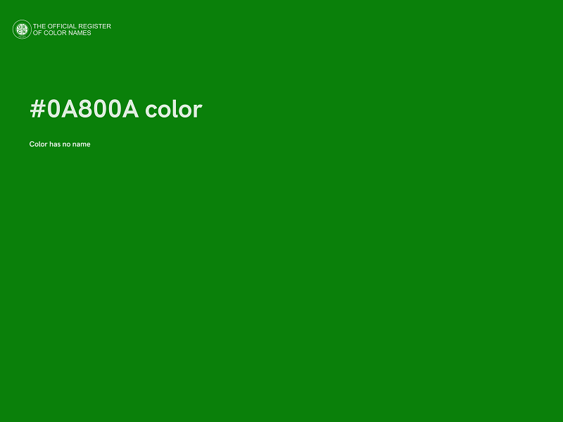 #0A800A color image