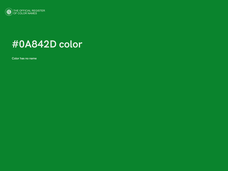 #0A842D color image