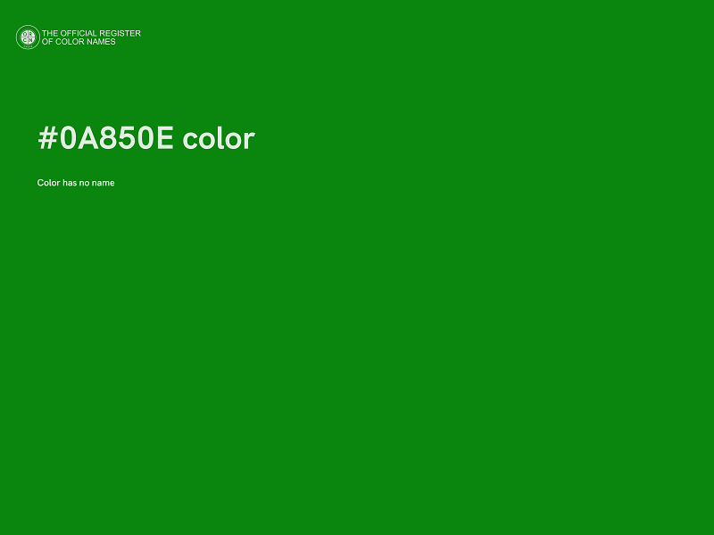 #0A850E color image