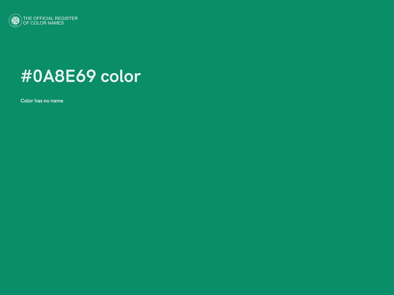 #0A8E69 color image