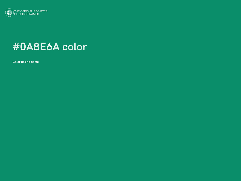 #0A8E6A color image