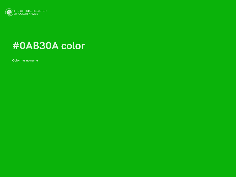 #0AB30A color image